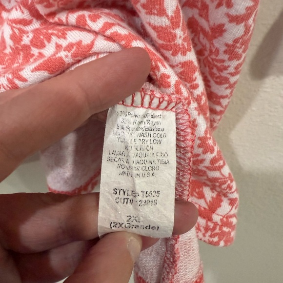 Elegant Pink and White Long Sleeve Top - Picture 4 of 4